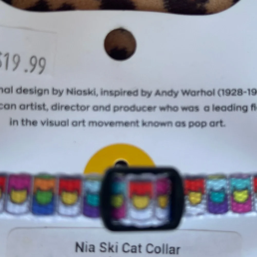 Artist Inspired Cat Collar and Charm